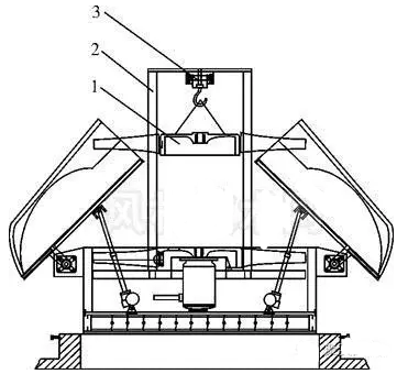 雙開(kāi)啟風(fēng)帽葉輪起吊示意圖